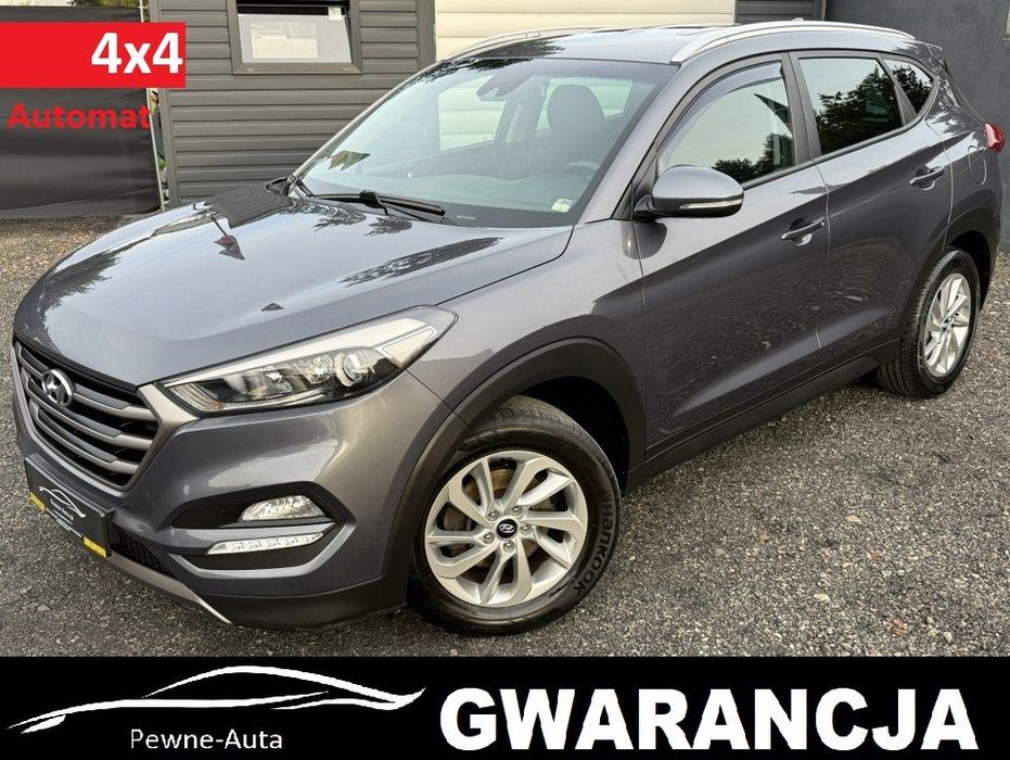 Hyundai Tucson 1.6T 177KM AUTOMAT 4x4 NAVI Kamera BLIS LED ALU Grz.Fotele+Kierownica