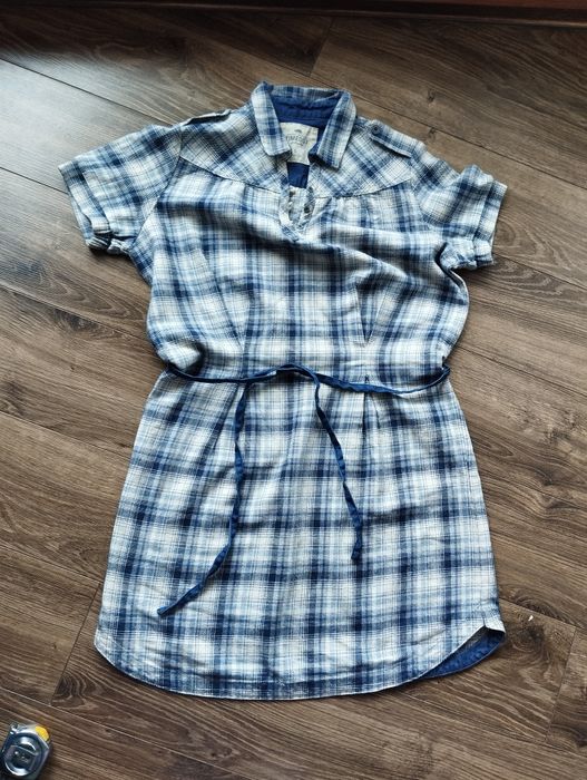 Koszula flanelowa z jeans Timeout L