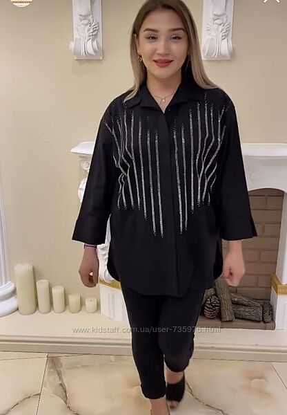 Жіноча якісна сорочка Kazee Туреччина 50-56 розмір Зимова підтримка