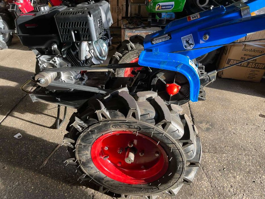 мотоблок гибрид двигатель 15 лс vitals с активной фрезой