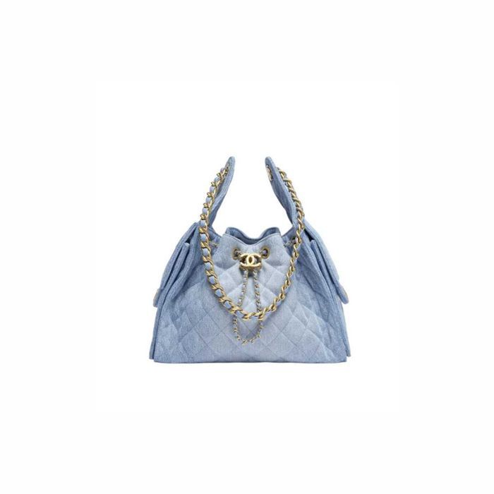 Сумка 25 Small Handbag Washed Denim Blue