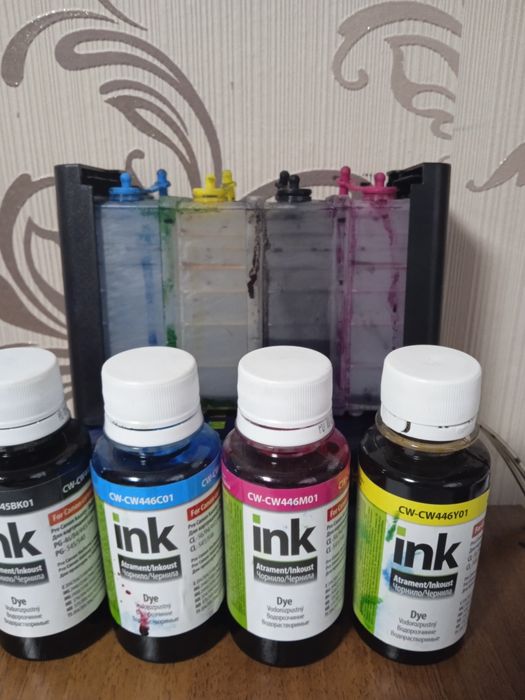 Продам краски спнч и катридж Канон е414