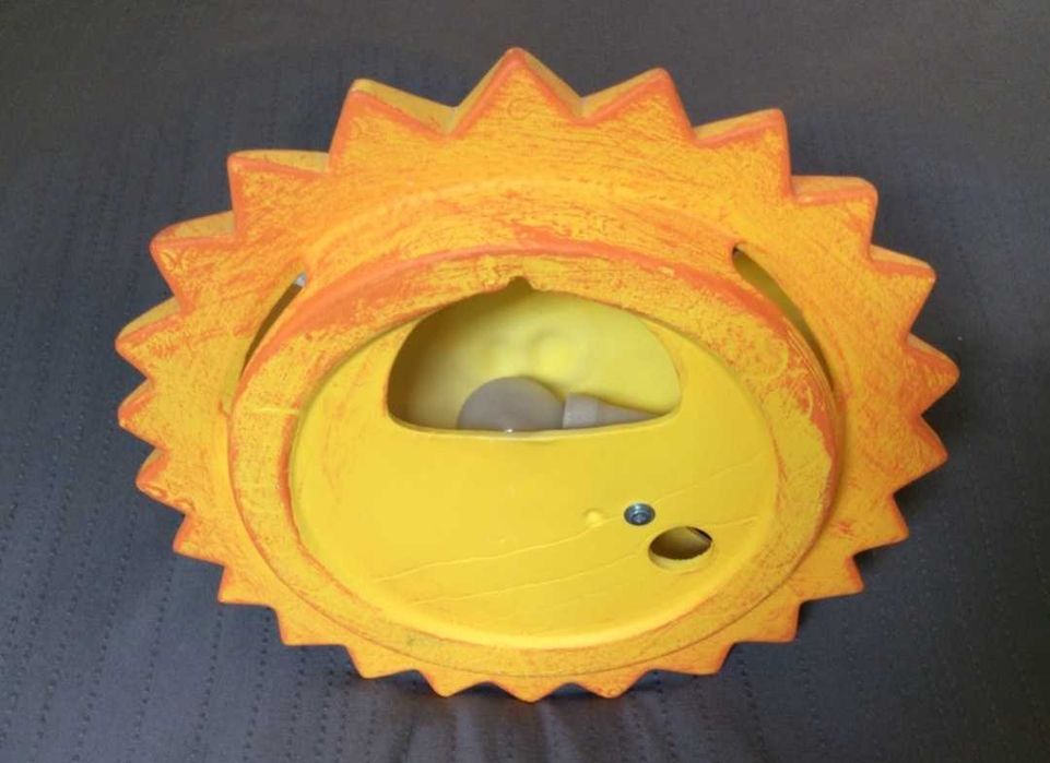 Kinkiet Cleoni słońce żółte