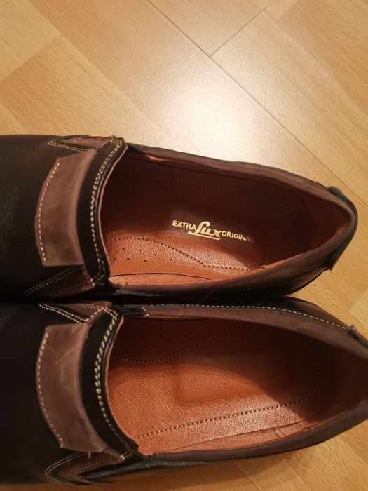 Skórzane męskie buty 43r