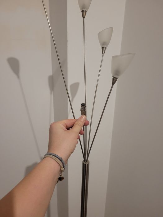 Lampa podłogowa i na stolik - komplet