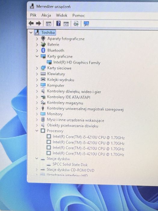 Laptop Toshiba Satellite R50-B i5/8GB/120SSD/Win11