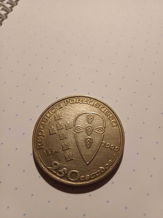 Moeda de 250 escudos.