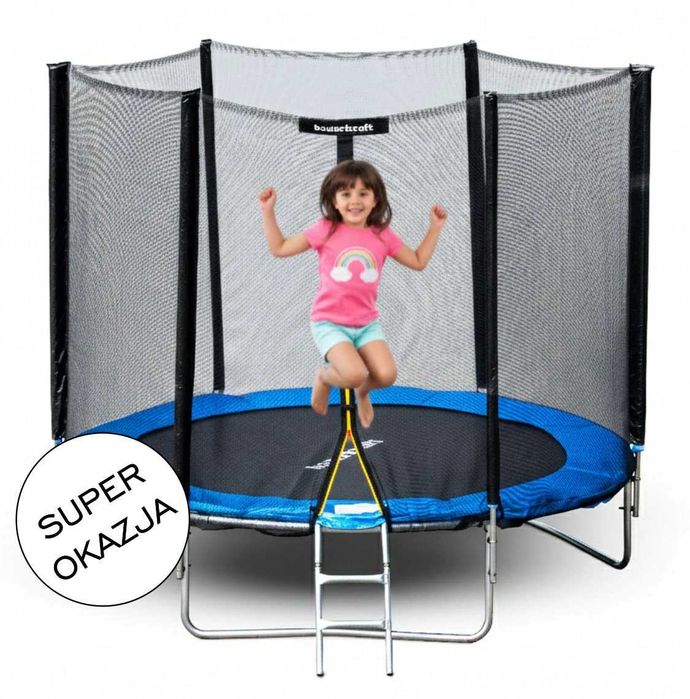 Trampolina z siatką Bauerkraft 252 cm FT 8 (244-252 cm) Super Zabawa