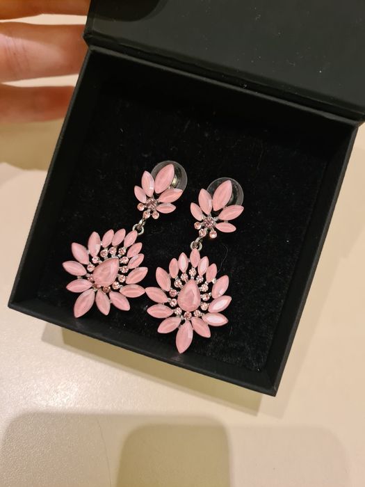 Kolczyki różowe nowe