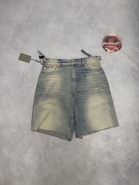 шорты Balenciaga Blue jeans shorts голубые polar jaded london vetement