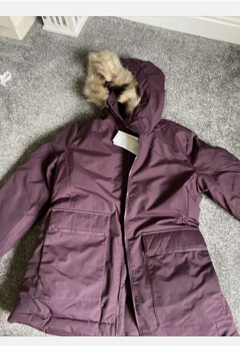 Жіноча парка Adidas Utilitas бордова з капюшоном M-L нова