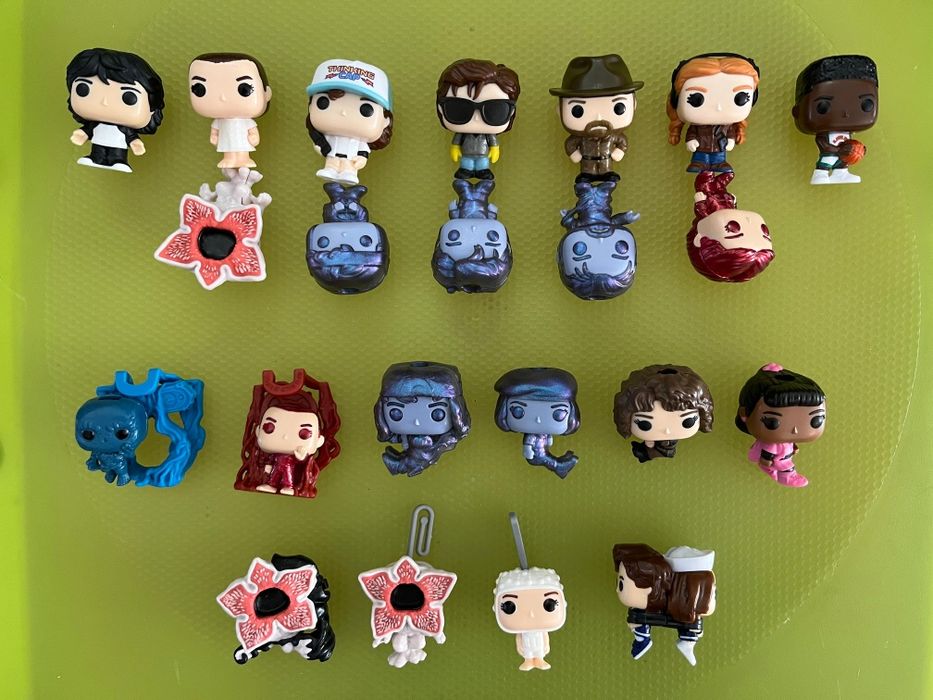 STRANGER THINGS Pop Funko kinder Joy - bonecos, Ovo figuras Will, Max