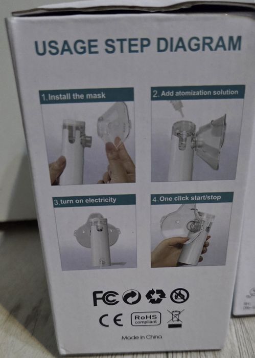 Nowy inchalator nebulizator przenośny z  2 maseczkami