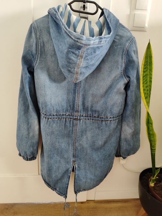 Płaszcz jeans guess s dwustronny