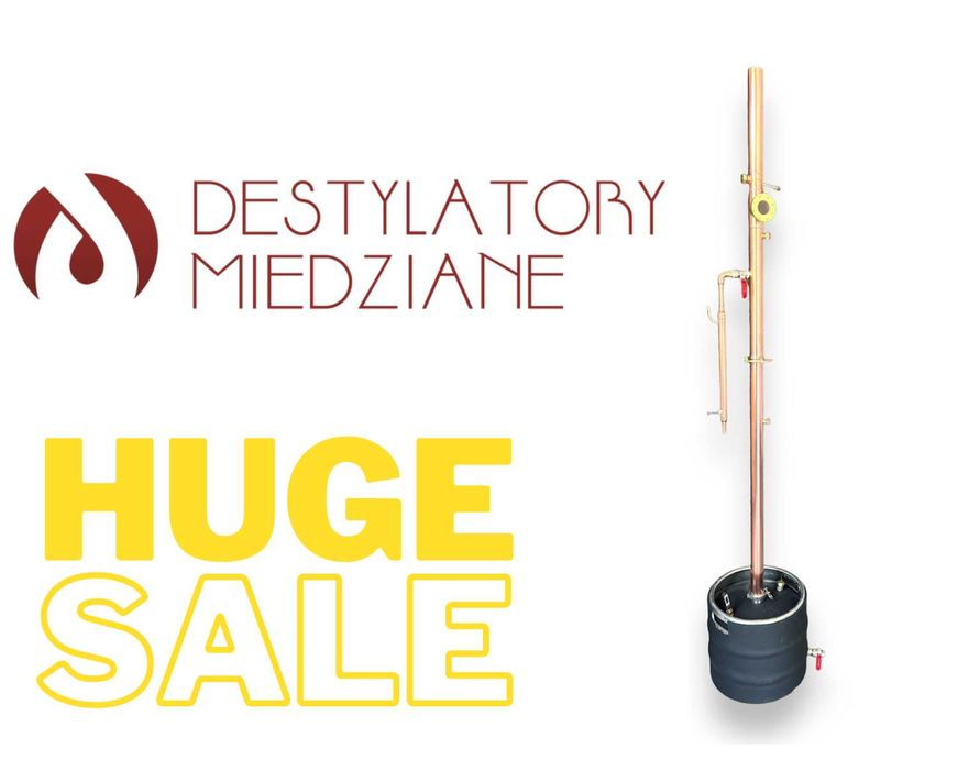 Destylator miedziany kolumna rektyfikacyjna Elite- spirytus i whisky