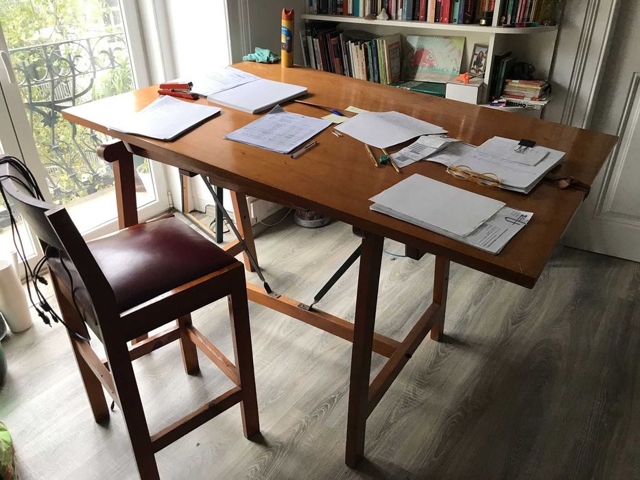 Estirador em madeira maciça (otimo estado)