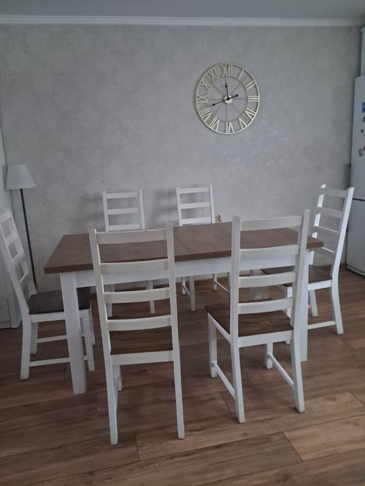 Sprzedam stół i krzesła Jysk Ryslinge rustykalne
