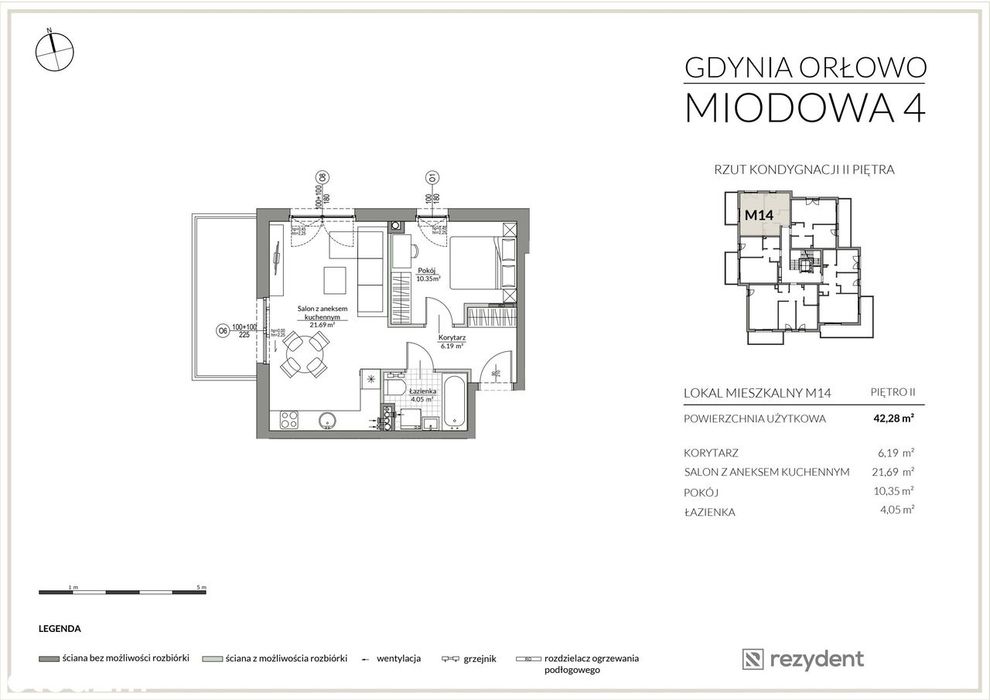Miodowa 4 | mieszkanie 2-pok. | 14 - View 2