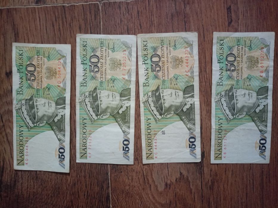 Banknot 50 złotych seria K  Karol Świerczewski rok 1988