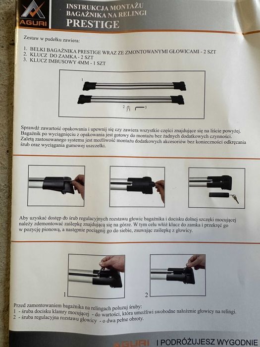 Belki dachowe, relingi, bagażnik do BMW, VW, Seat i inne modele aut