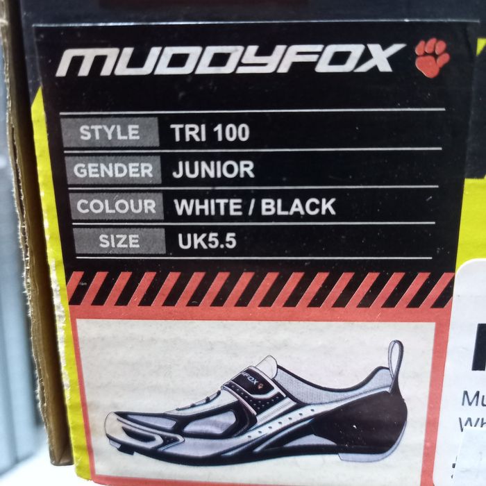 Tanie Buty rowerowe szosowe Muddyfox TRI 100 Junior jr r. 38