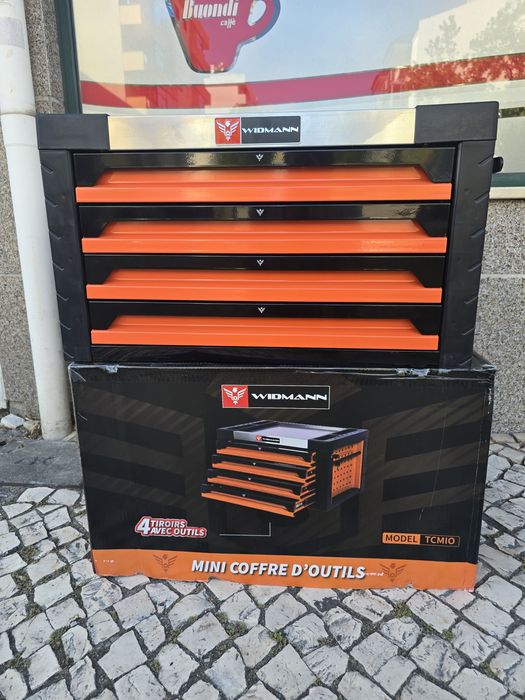 Carrinho de ferramentas 4 gavetas completas novo