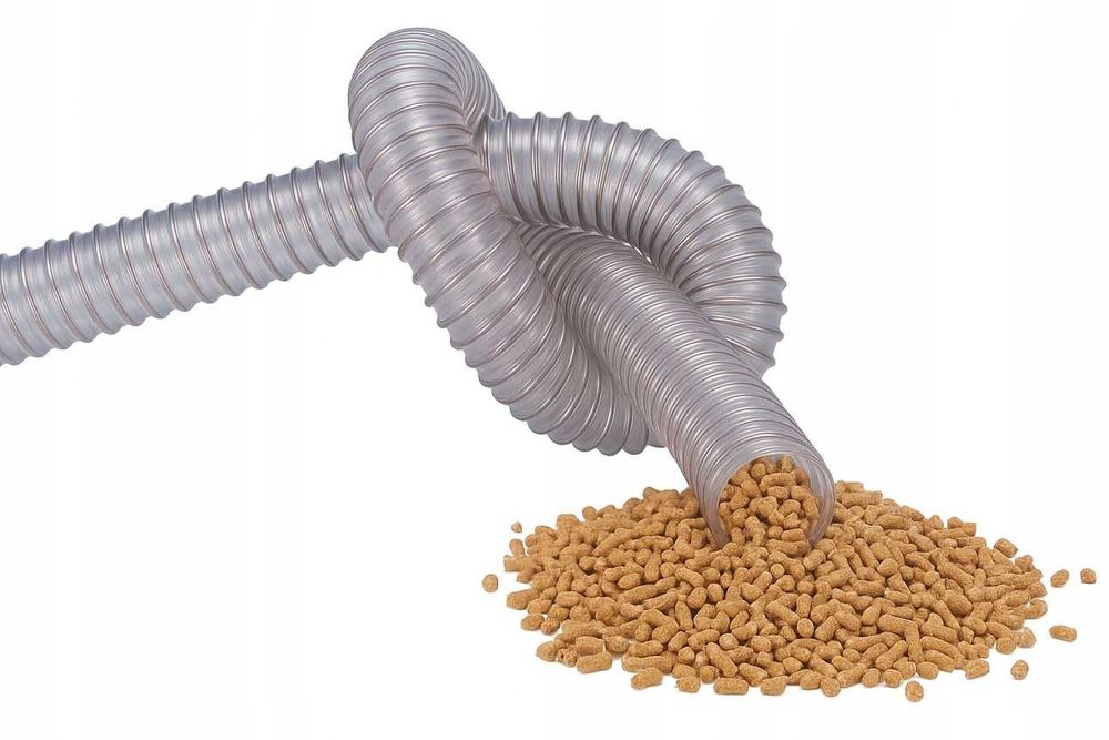 Wąż do podajnika na pellet spiro zasobnik do pieca trudnopalny fi 60