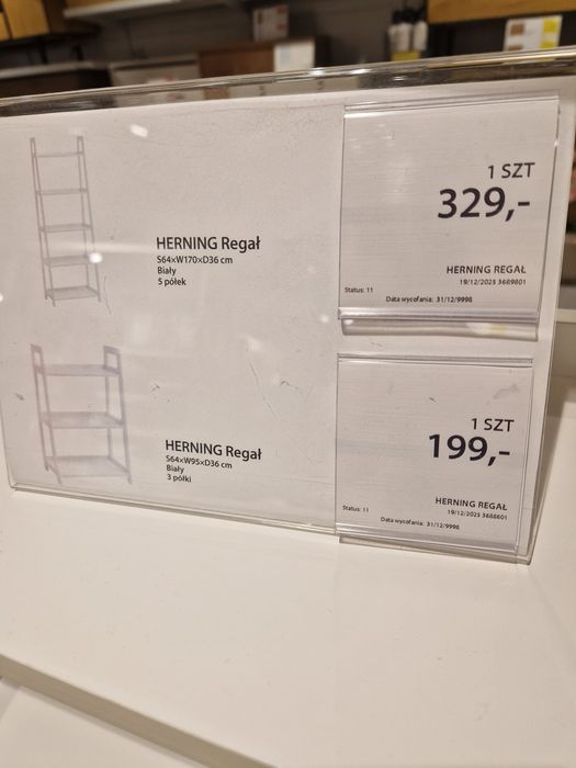 Regal biały 3 półki  yusk