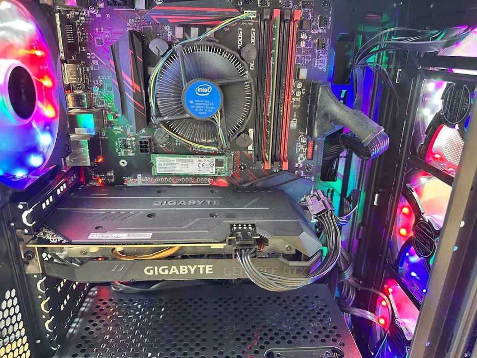 Komputer Gamingowy ARGB i5 9400f, gtx 1660 6gb super 16gb ddr4  m2+hdd