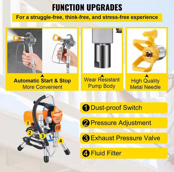 Maquina pintar com 9 metros mangueira