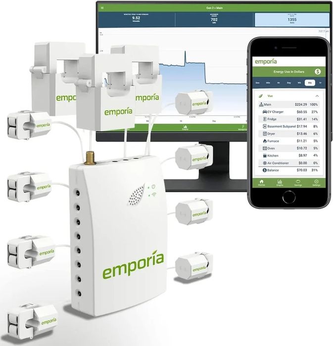 Emporia Vue 2 Monitor Energii 8 czujników kontrola rachunkow