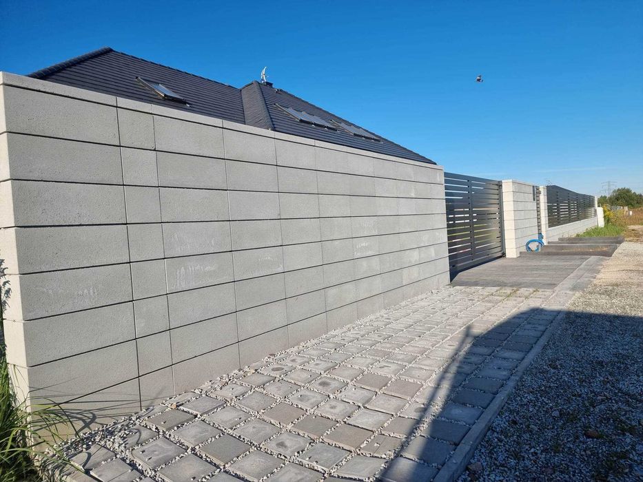 Ogrodzenia frontowe murowane panel palisada - kompleksowo PRODUCENT