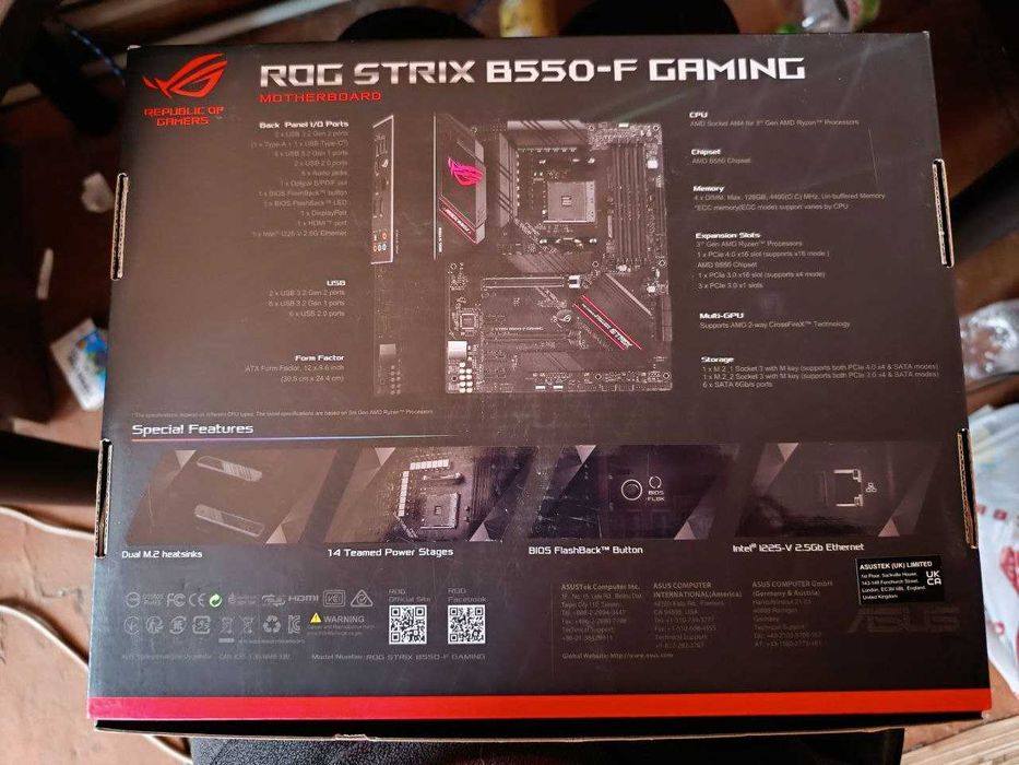 Материнська плата ASUS ROG Strix B550-F Gaming