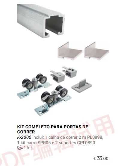 Roda / carro para porta correr roupeiro