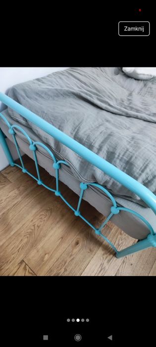 Łóżko metalowe stylizowane