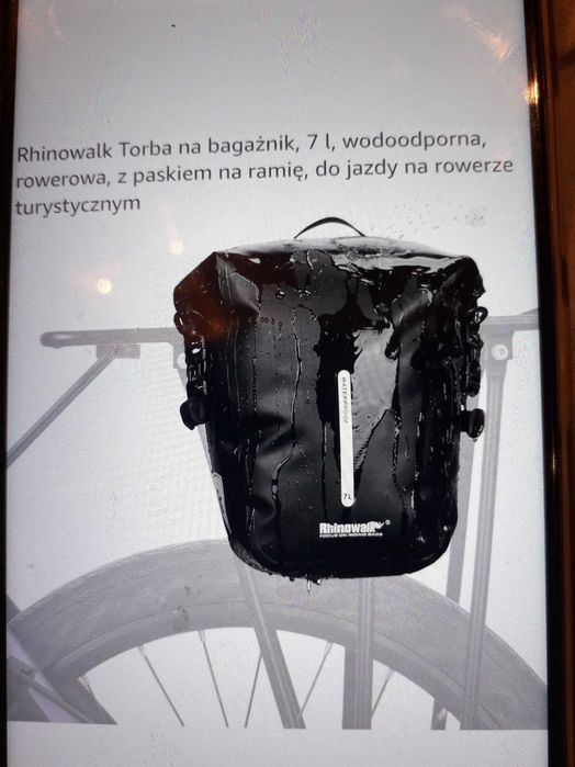 Torba rowerowa wodoodporna