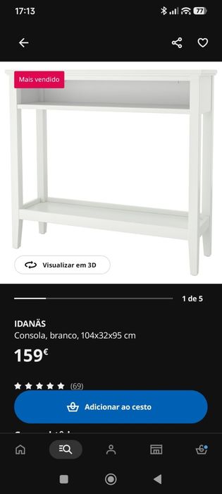 Móvel de entrada + Espelho IKEA