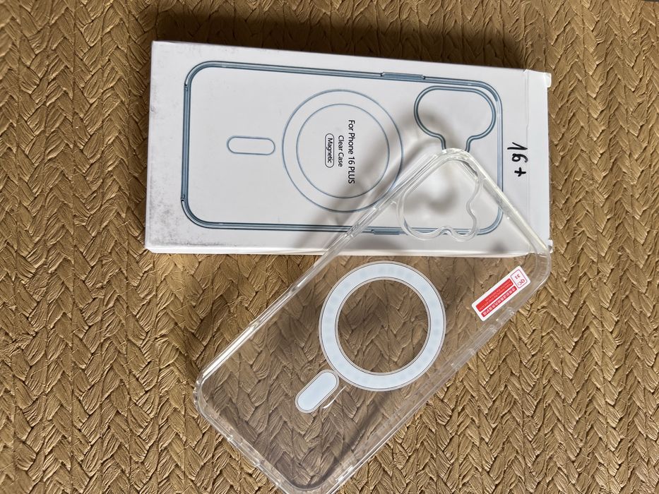 Etui Clear do Apple iPhone 16 Plus/ MagSafe + szkło GRATIS NOWE