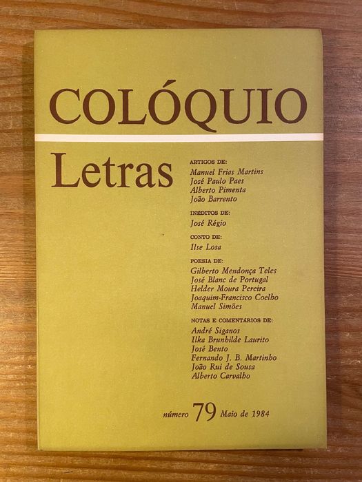 Colóquio - Letras - Número 79 (portes grátis)