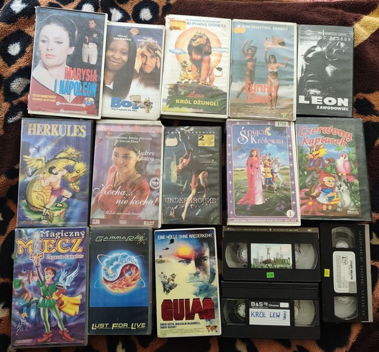 Zestaw filmów VHS Mix