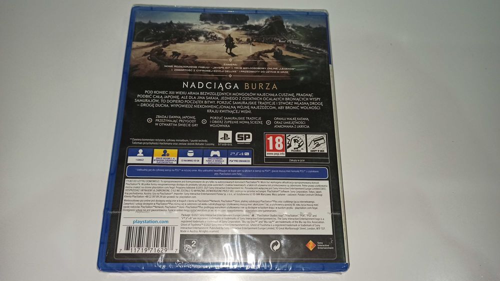 ps4 GHOST OF TSUSHIMA DIRECTOR'S CUT PL Nowa! Folia japonia i samuraje