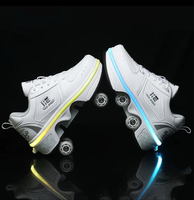 Кросівки трансформатори з роликами LieKick led