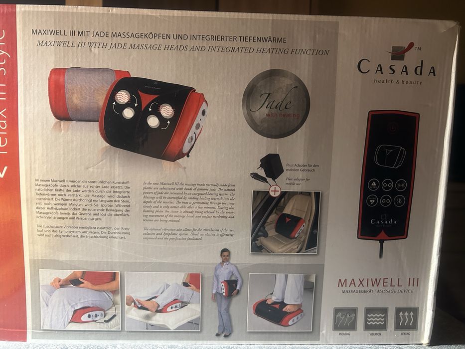 CASADA poduszka masująca Maxiwell III JADE