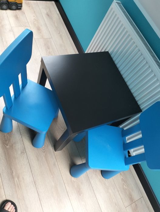 Zestaw Ikea mammut stolik lack