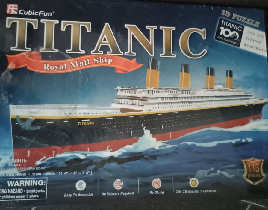 Puzzle Cubicfun Titanic 3D, nowe, zafoliowane