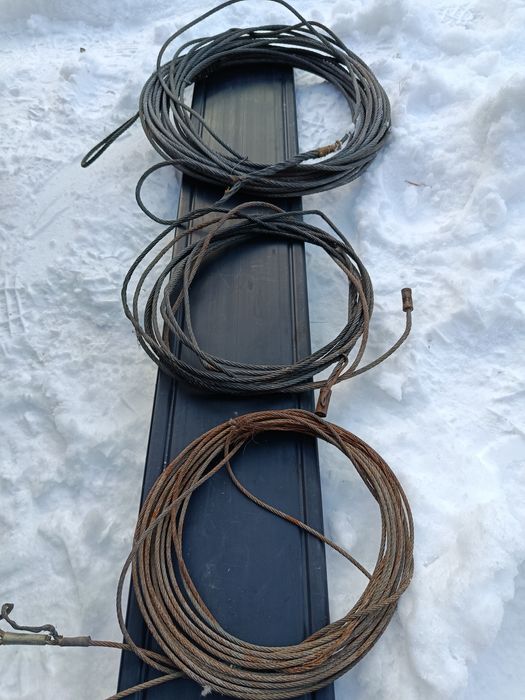 Трос стальной длина 26 метров d-6mm.
