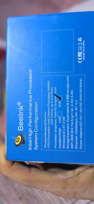 Mini PC Beelink 6gb ram