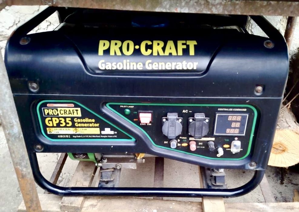 Однофазний бензиновий генератор ProCraft GP35