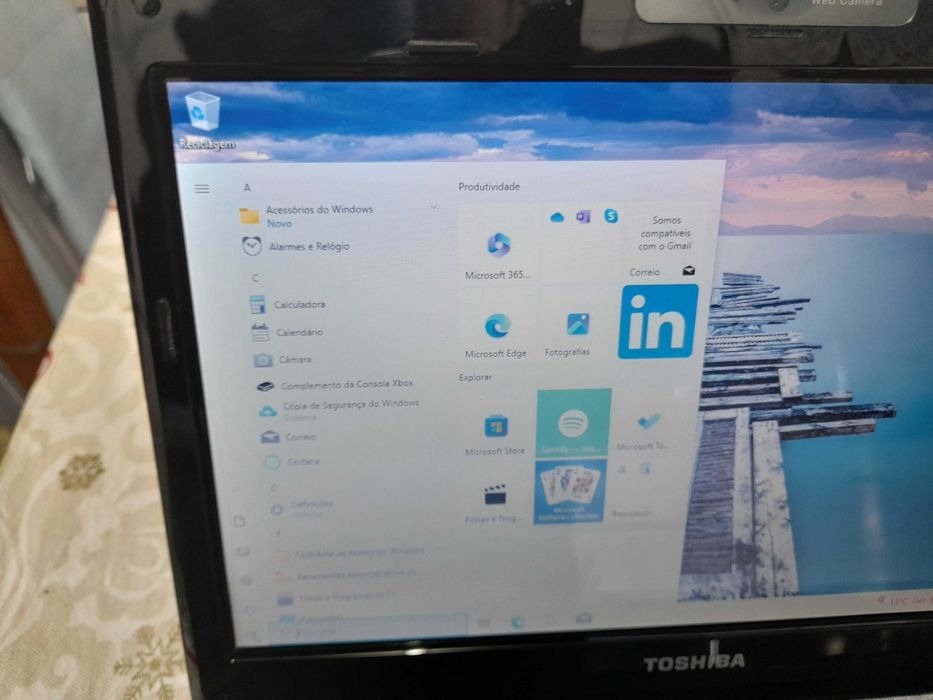 portatil toshiva satellite pro t110-11l como novo.