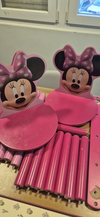 Mesa infantil minnie 2 cadeiras